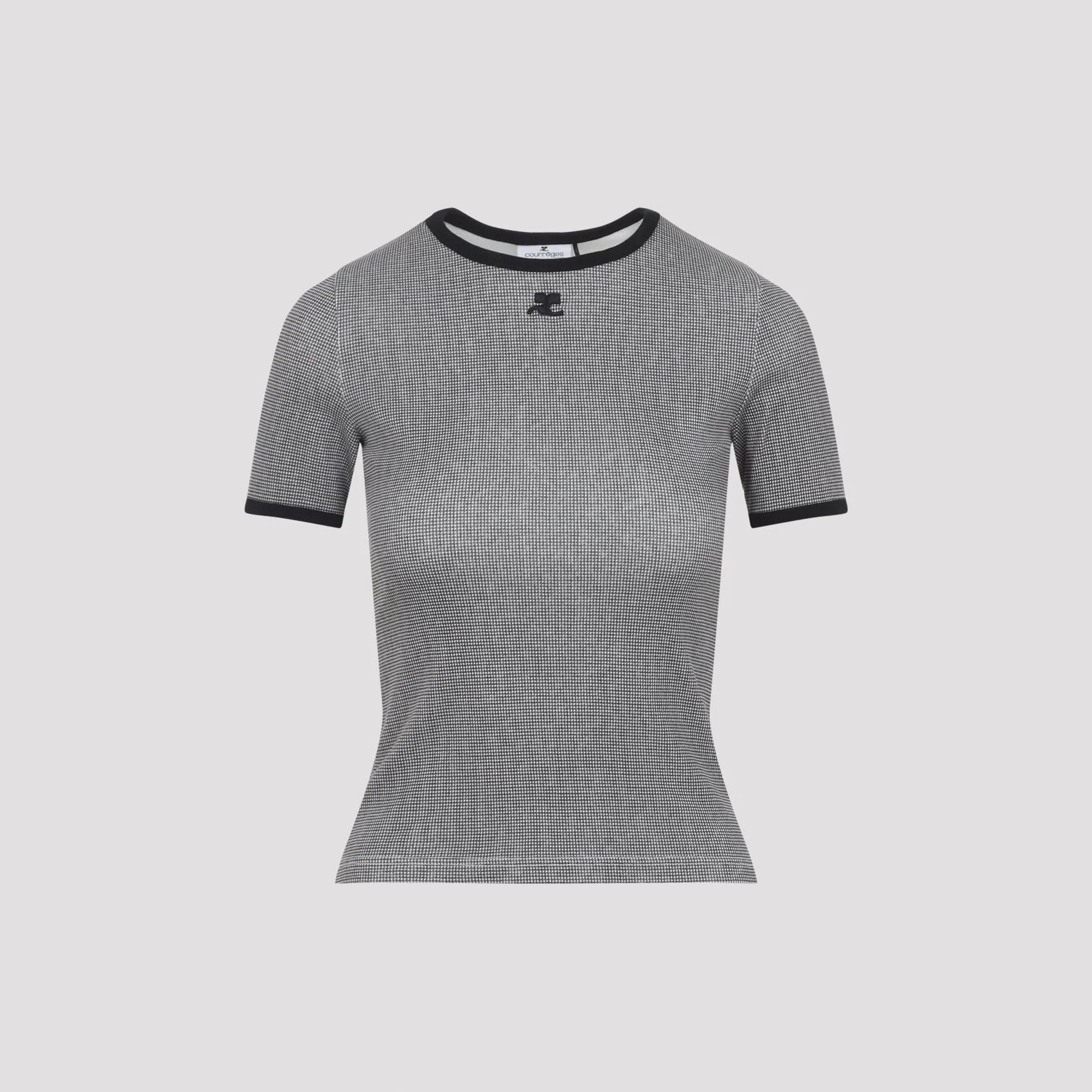 Courreges Houndstooth Contrast T-Shirt sold by Lord & Taylor product image thumbnail 3