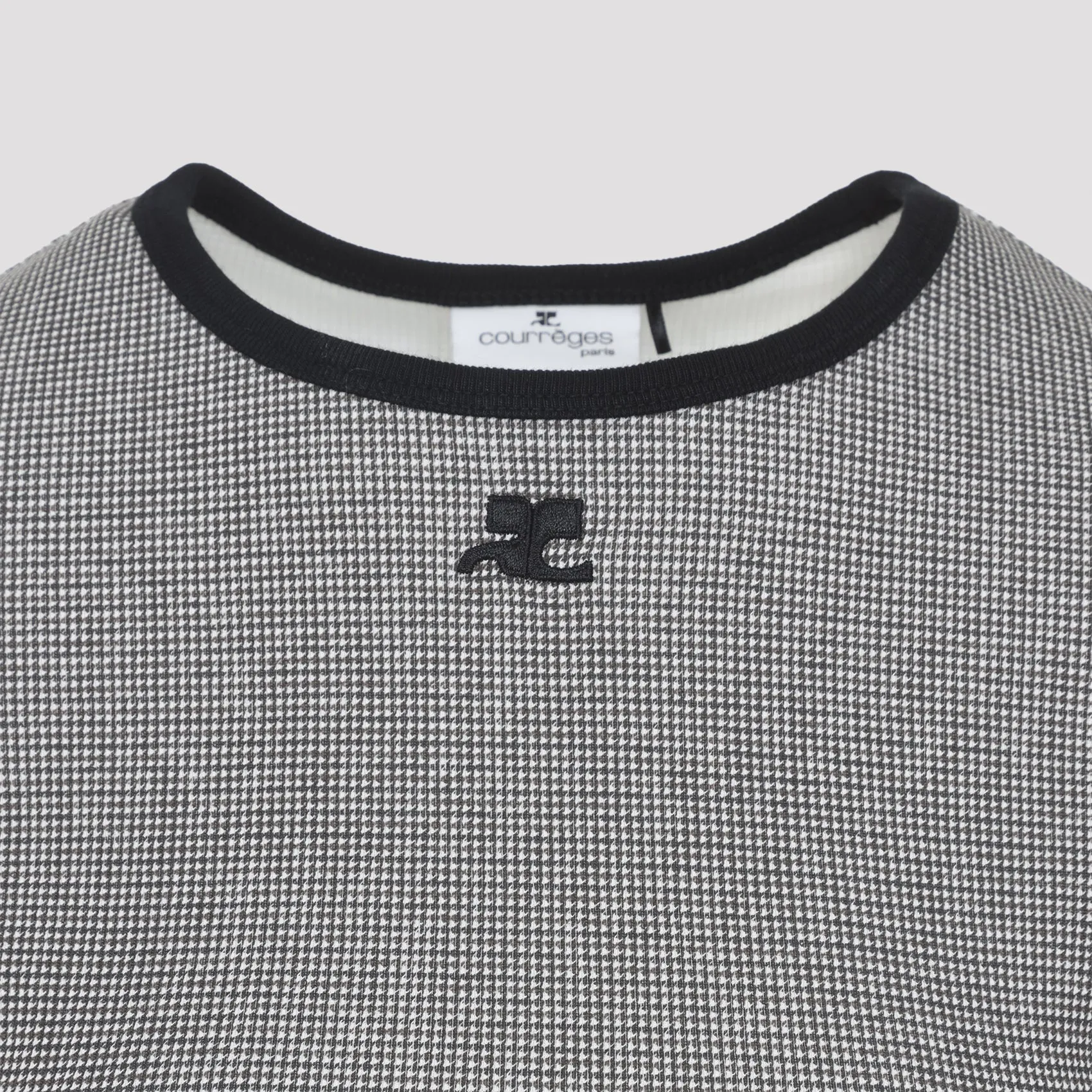 Courreges Houndstooth Contrast T-Shirt sold by Lord & Taylor product image thumbnail 5