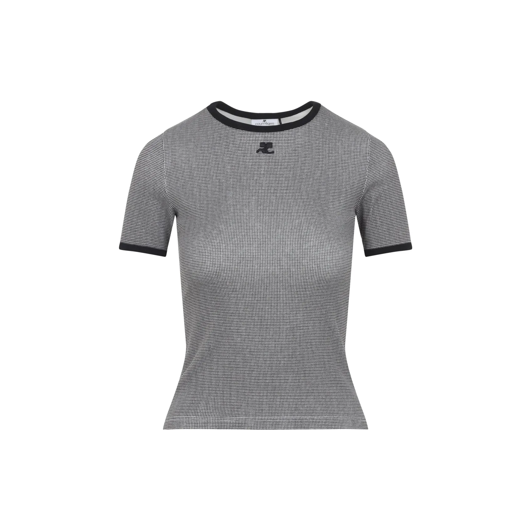 Courreges Houndstooth Contrast T-Shirt sold by Lord & Taylor product image thumbnail 2