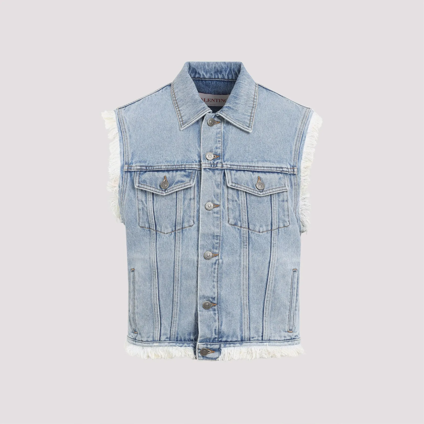 Valentino Denim Vest sold by Lord & Taylor product image thumbnail 3
