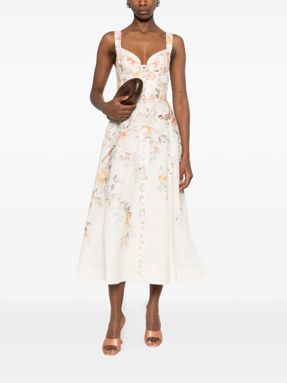 LUNA LINEN MIDI DRESS sold by Lord & Taylor product image thumbnail 3