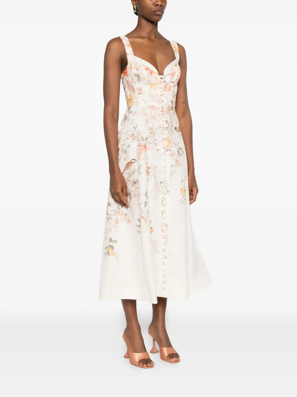 LUNA LINEN MIDI DRESS sold by Lord & Taylor product image thumbnail 2