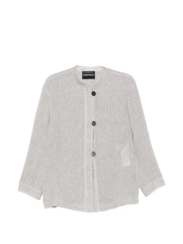 LINEN BUTTONED JACKET made by Emporio Armani