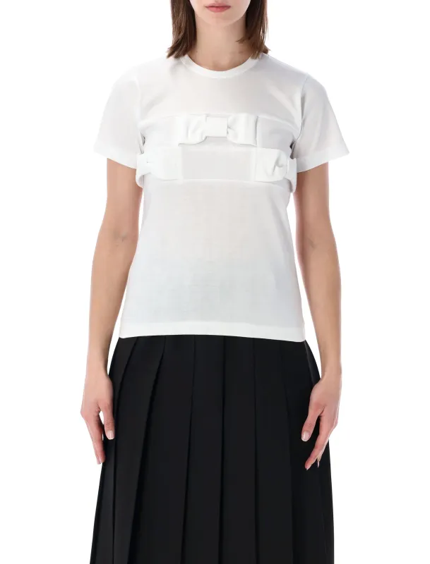 COMME DES GARÇONS GIRL BOW DETAIL T-SHIRT made by Lord & Taylor