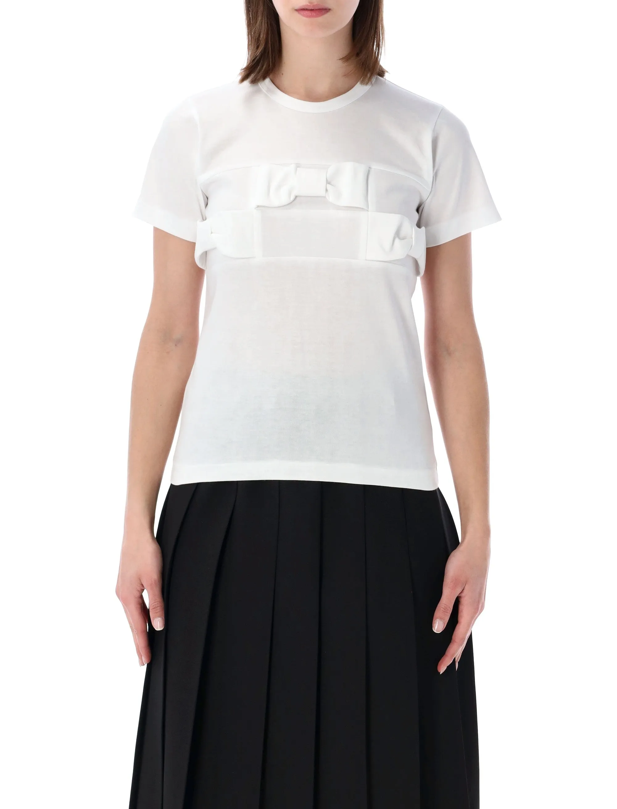 COMME DES GARÇONS GIRL BOW DETAIL T-SHIRT sold by Lord & Taylor