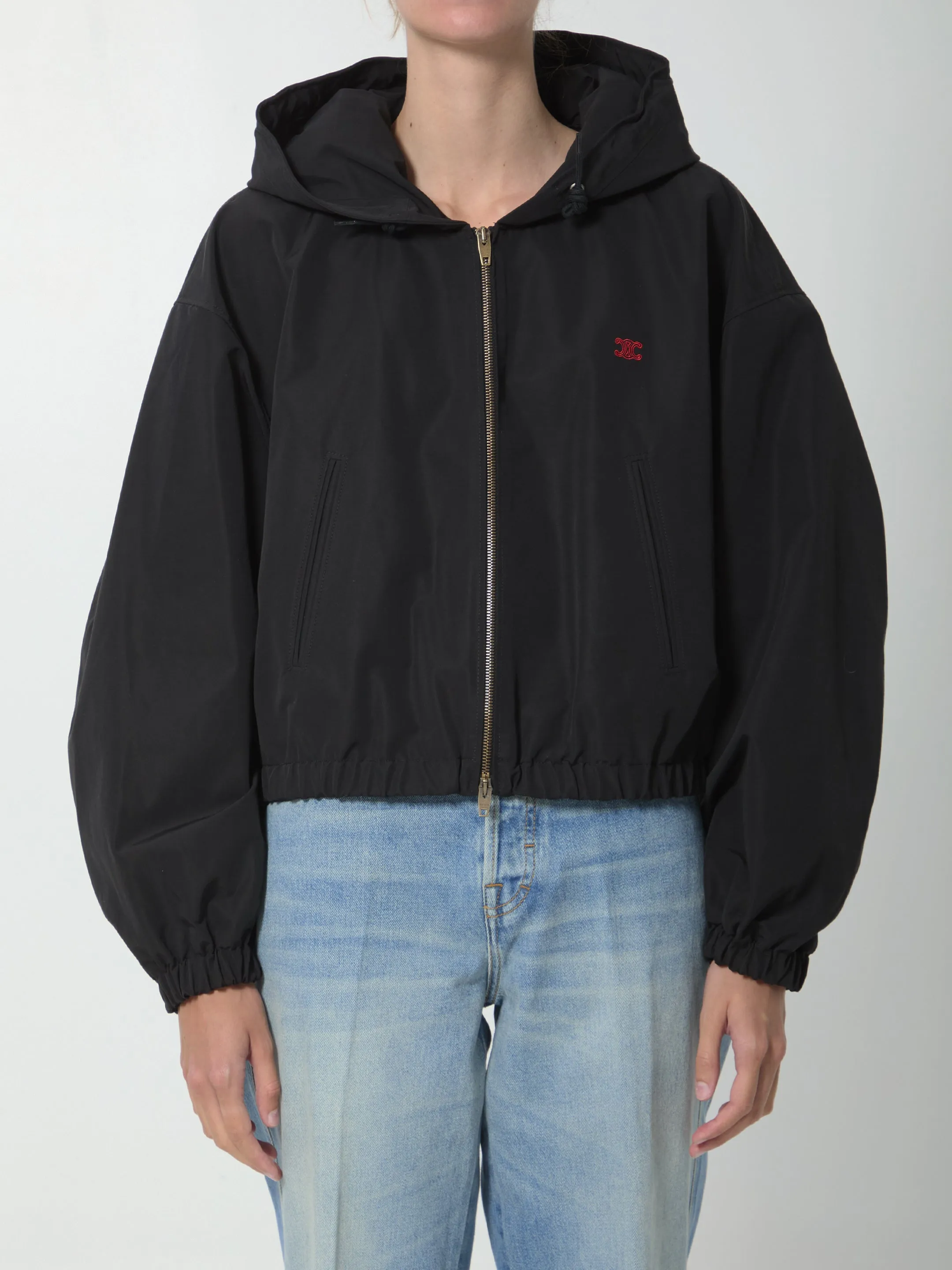 Triomphe windbreaker jacket sold by Lord & Taylor