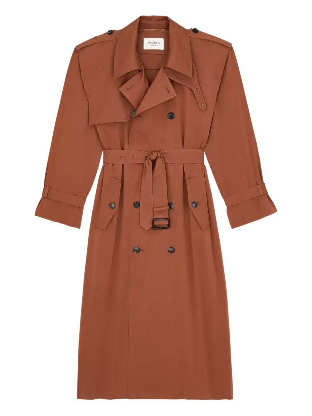 CARAMEL COTTON BLEND OVERSIZE TRENCH COAT sold by Lord & Taylor