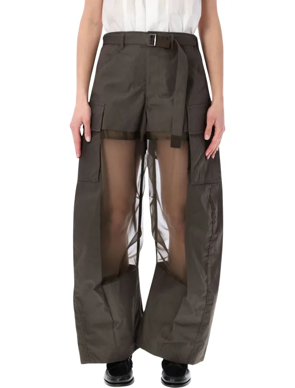 SACAI SHEER CARGO PANTS made by Sacai