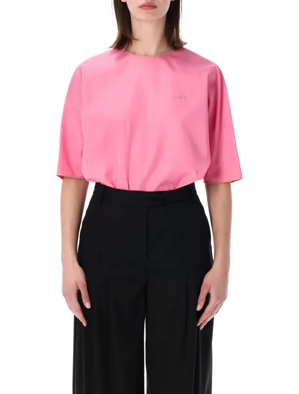 FENDI SHORT SLEEVE CREWNECK BODYSUIT made by Fendi