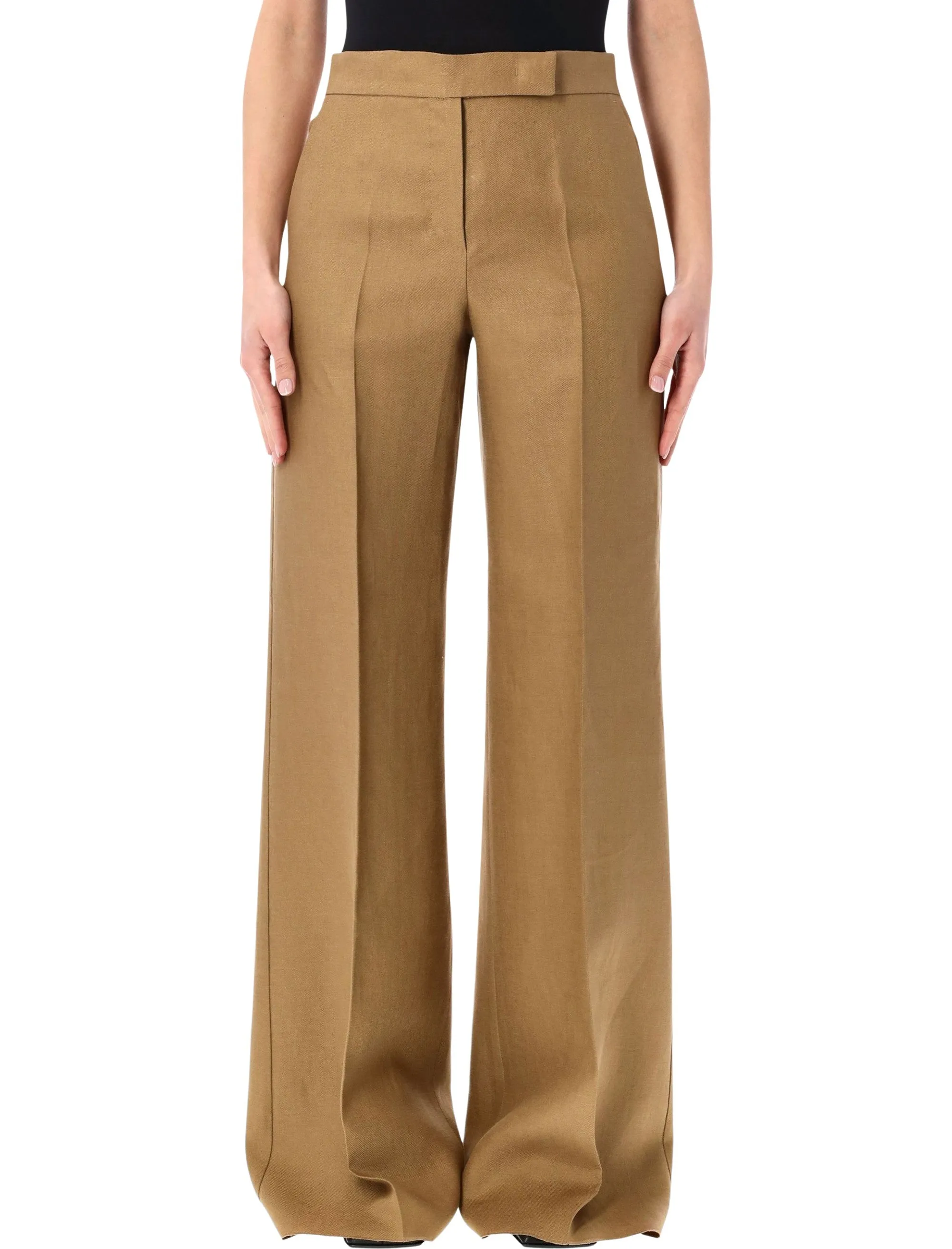 MAX MARA BADESSE WIDE-LEG LINEN TROUSERS sold by Lord & Taylor