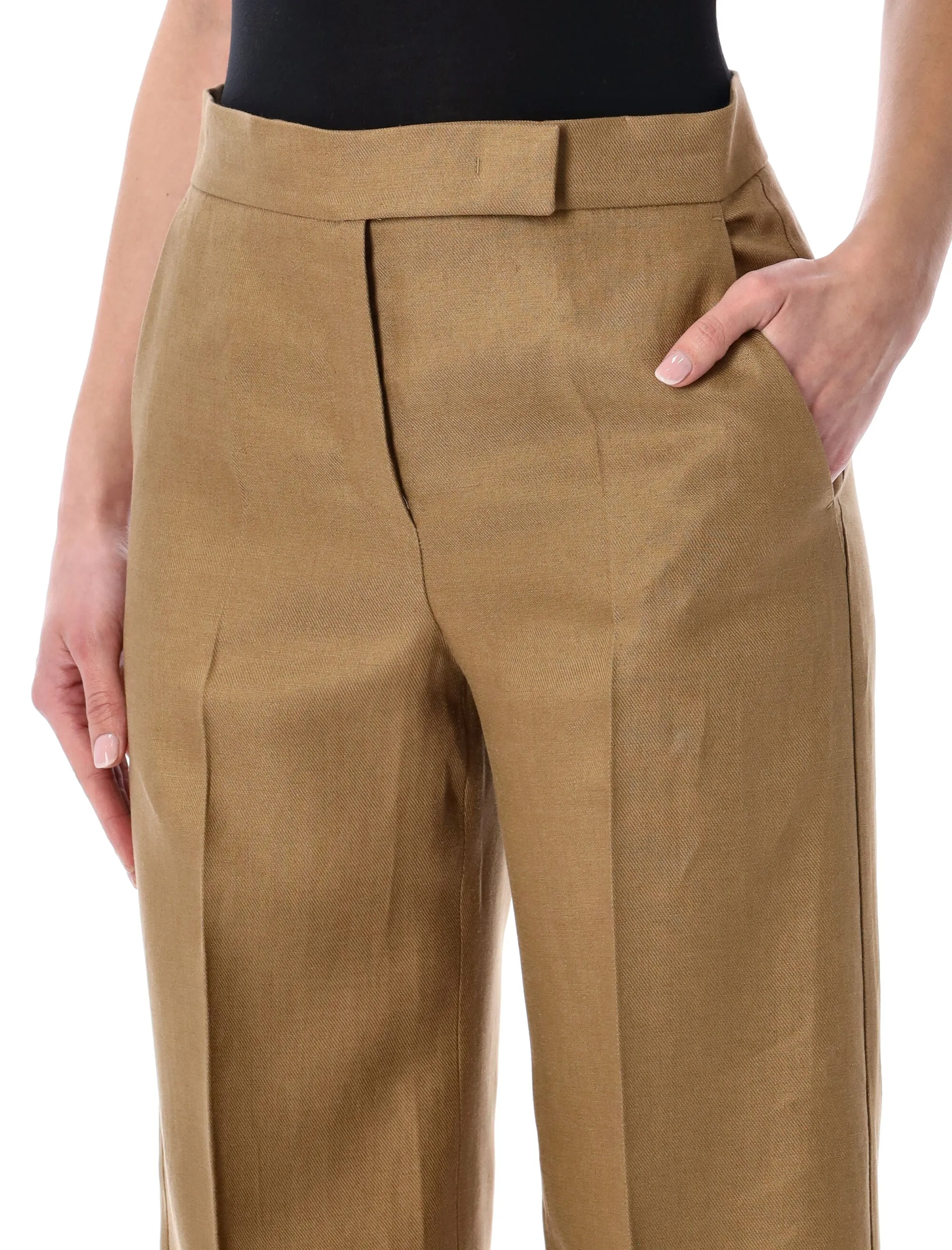MAX MARA BADESSE WIDE-LEG LINEN TROUSERS sold by Lord & Taylor product image thumbnail 3