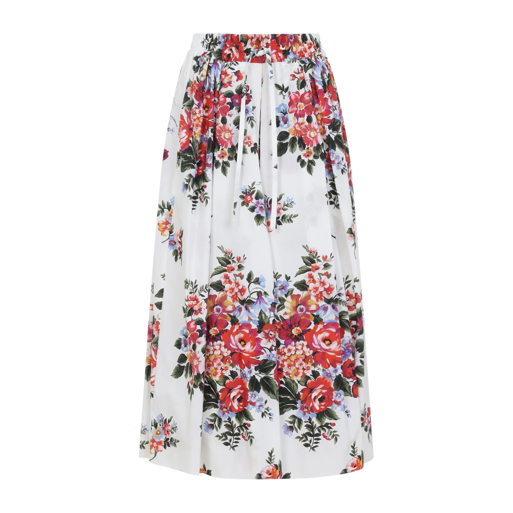 DOLCE&GABBANA FLORAL POPLIN MIDI SKIRT sold by Lord & Taylor