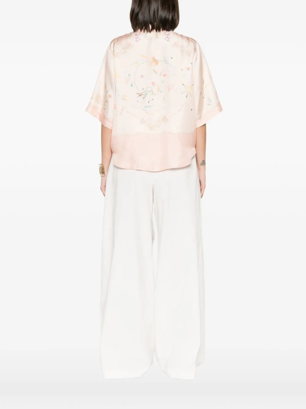 PRINTED SILK SHIRT sold by Lord & Taylor product image thumbnail 5