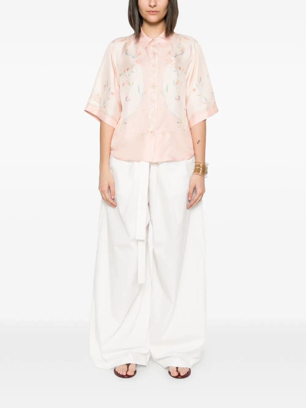 PRINTED SILK SHIRT sold by Lord & Taylor product image thumbnail 3