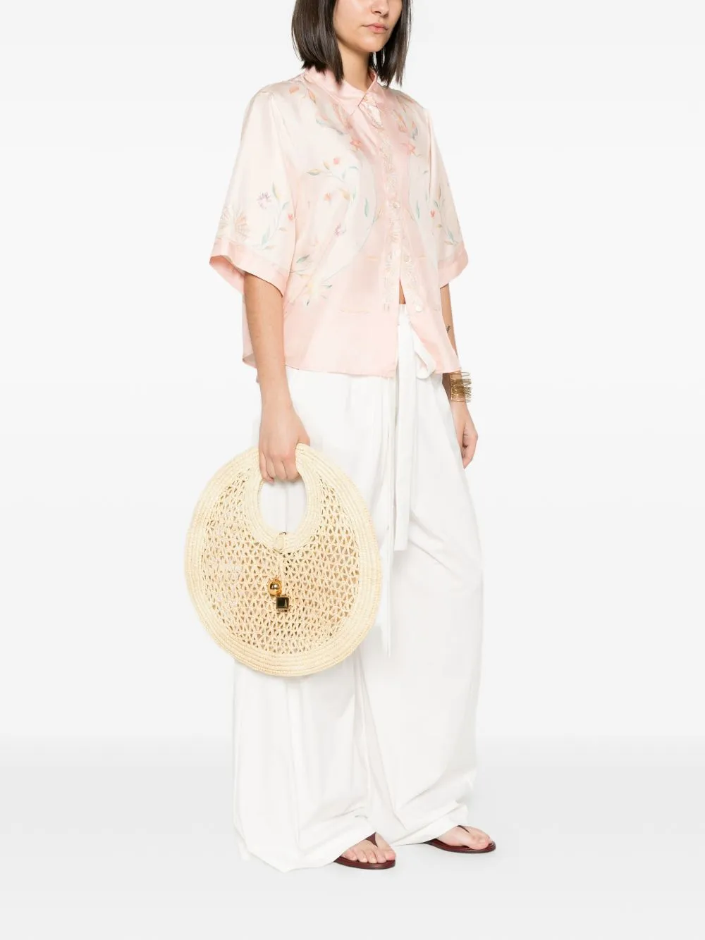 PRINTED SILK SHIRT sold by Lord & Taylor product image thumbnail 4
