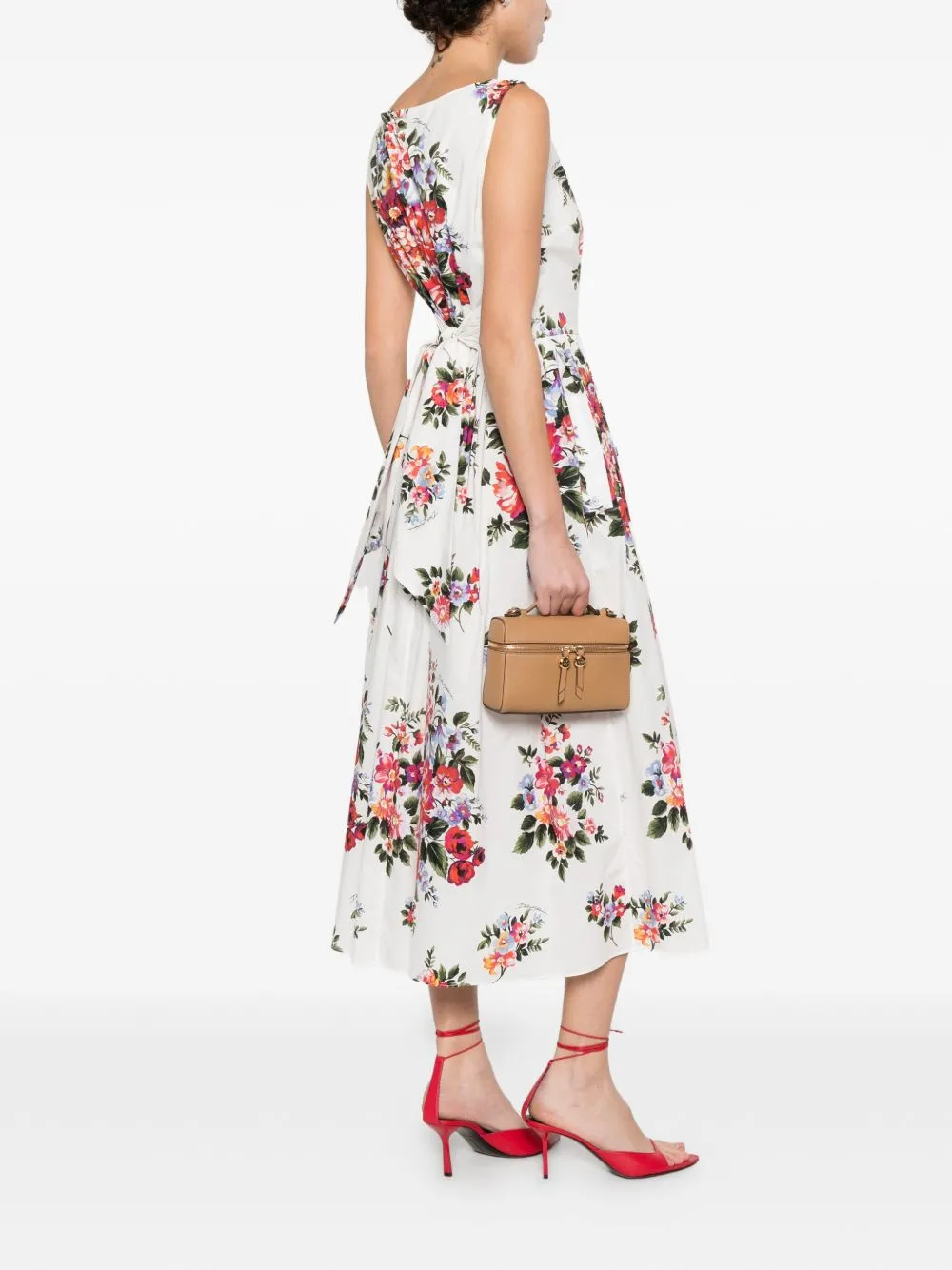 DOLCE&GABBANA FLORAL COTTON SLEEVELESS DRESS sold by Lord & Taylor product image thumbnail 3
