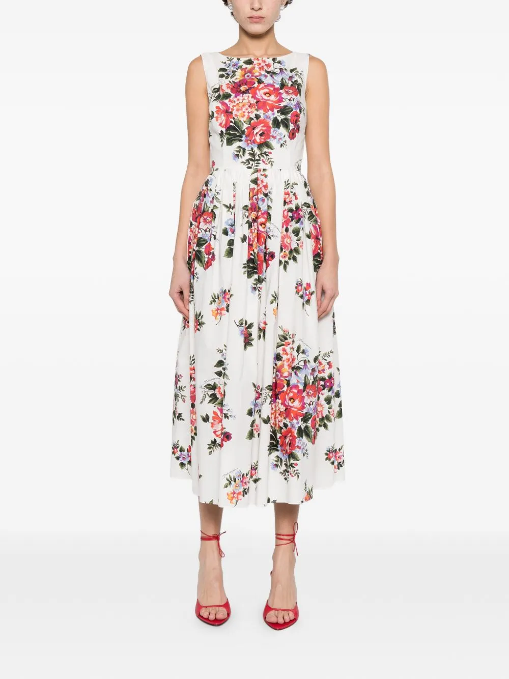 DOLCE&GABBANA FLORAL COTTON SLEEVELESS DRESS sold by Lord & Taylor product image thumbnail 2