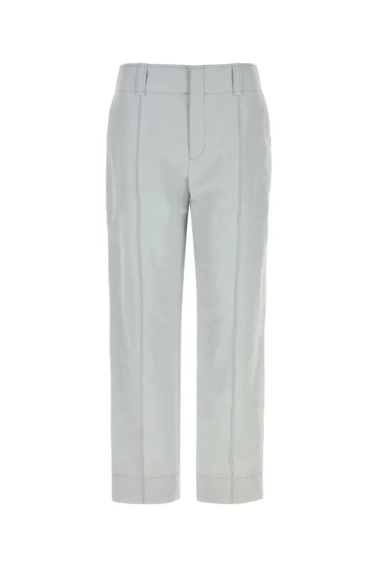 LIGHT GREY LINEN BLEND PANT made by Chloe