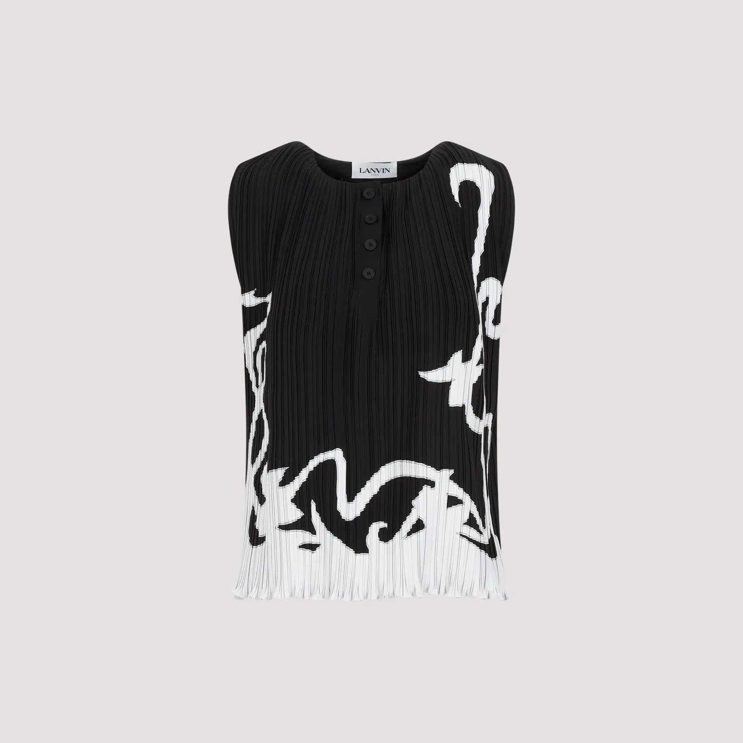 Lanvin Sleeveless Pleated Top sold by Lord & Taylor