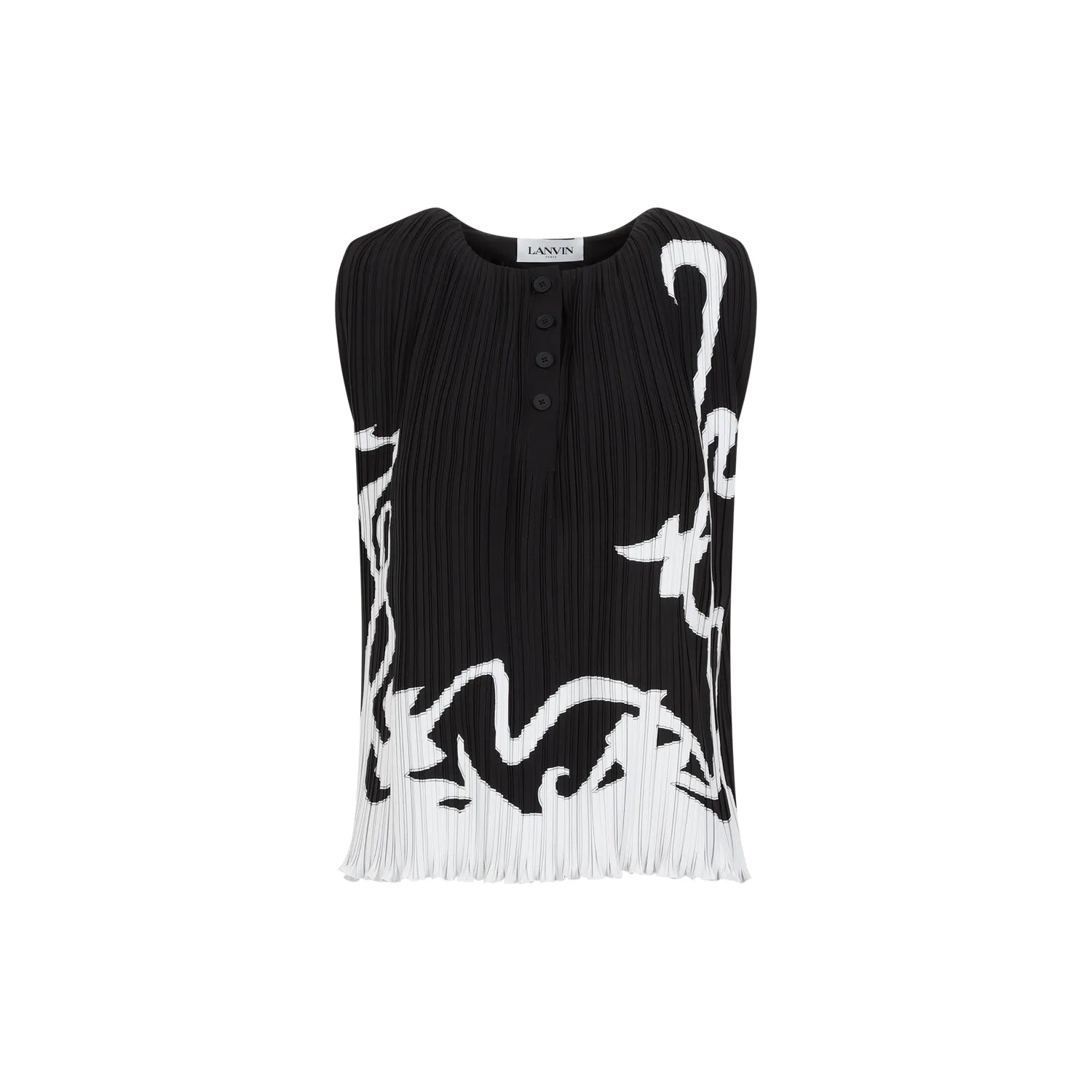 Lanvin Sleeveless Pleated Top sold by Lord & Taylor product image thumbnail 2