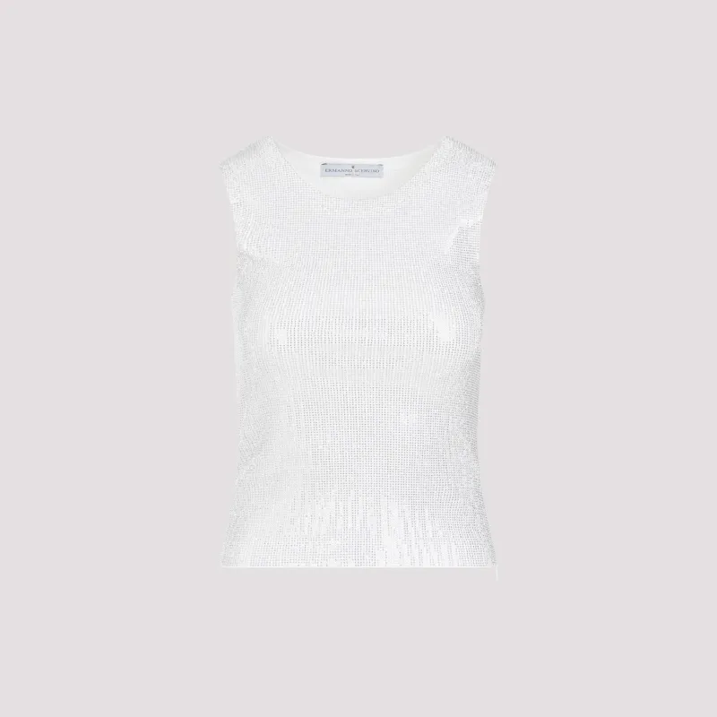 Ermanno Scervino Cotton Tank Top made by Ermanno Scervino