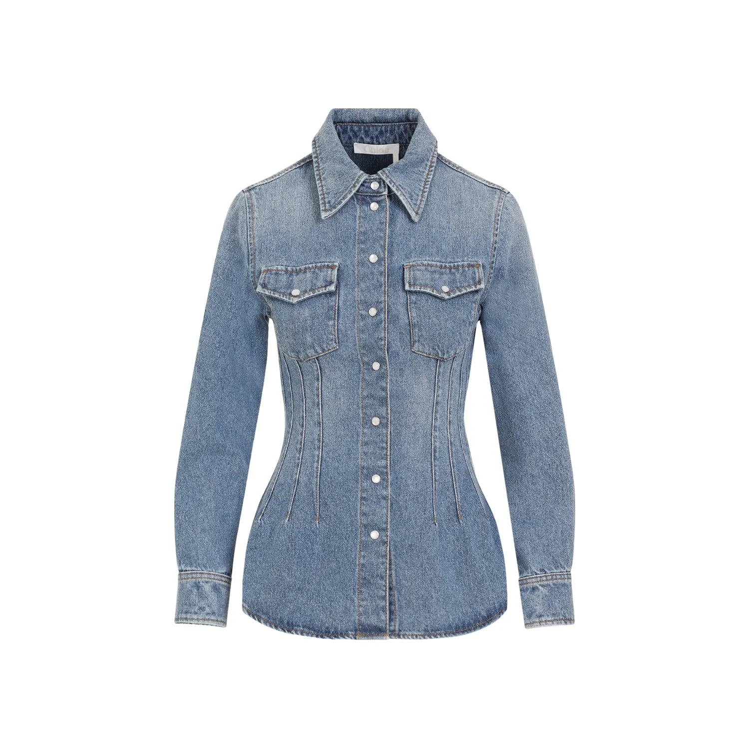 Chloe Denim Shirt sold by Lord & Taylor product image thumbnail 2