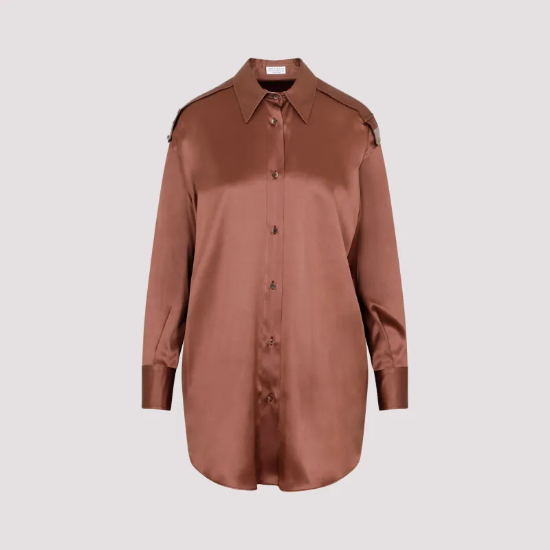Brunello Cucinelli Silk Shirt made by Brunello Cucinelli