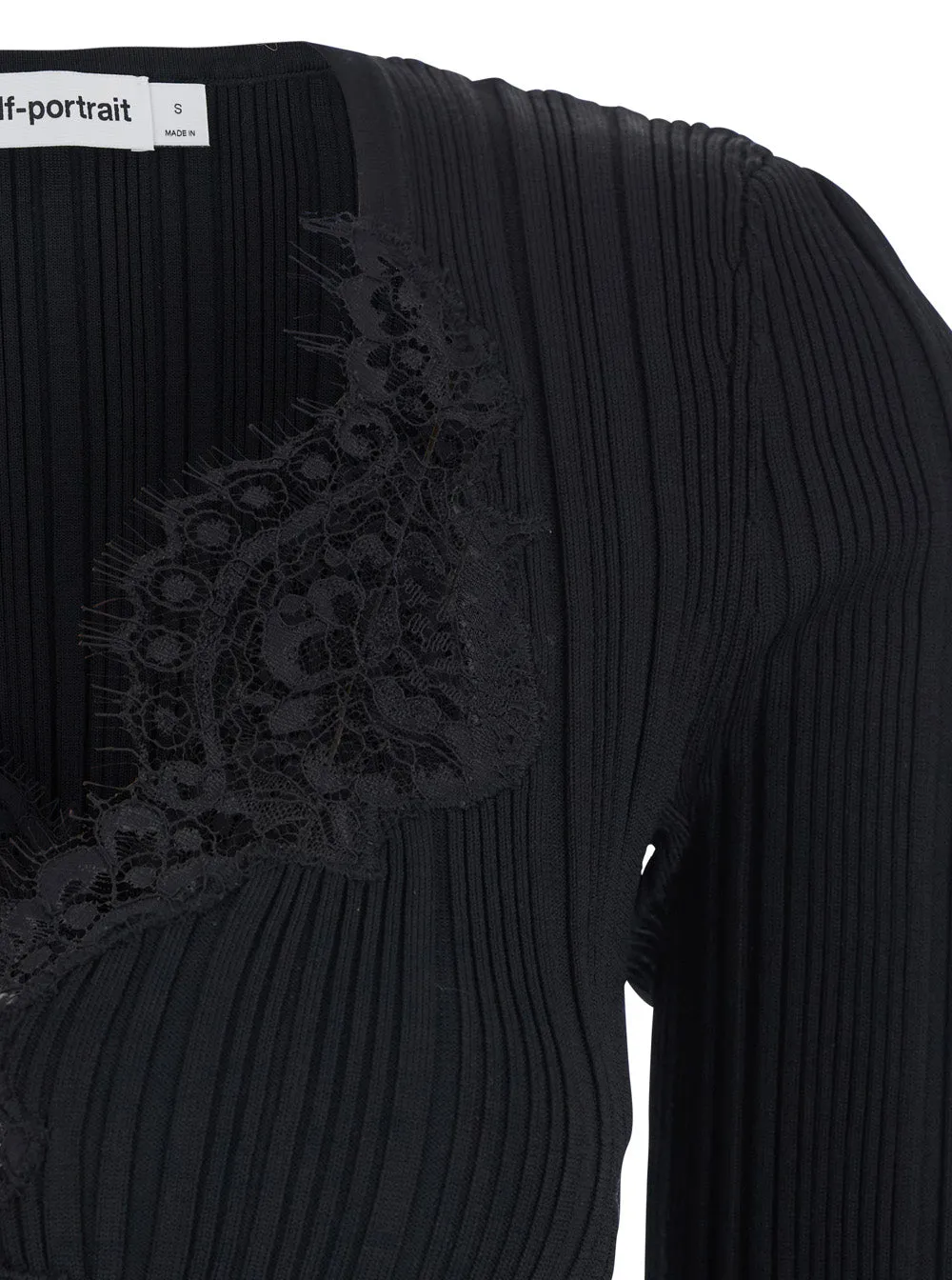 Top with Deep Neckline, Black Viscose sold by Lord & Taylor product image thumbnail 3