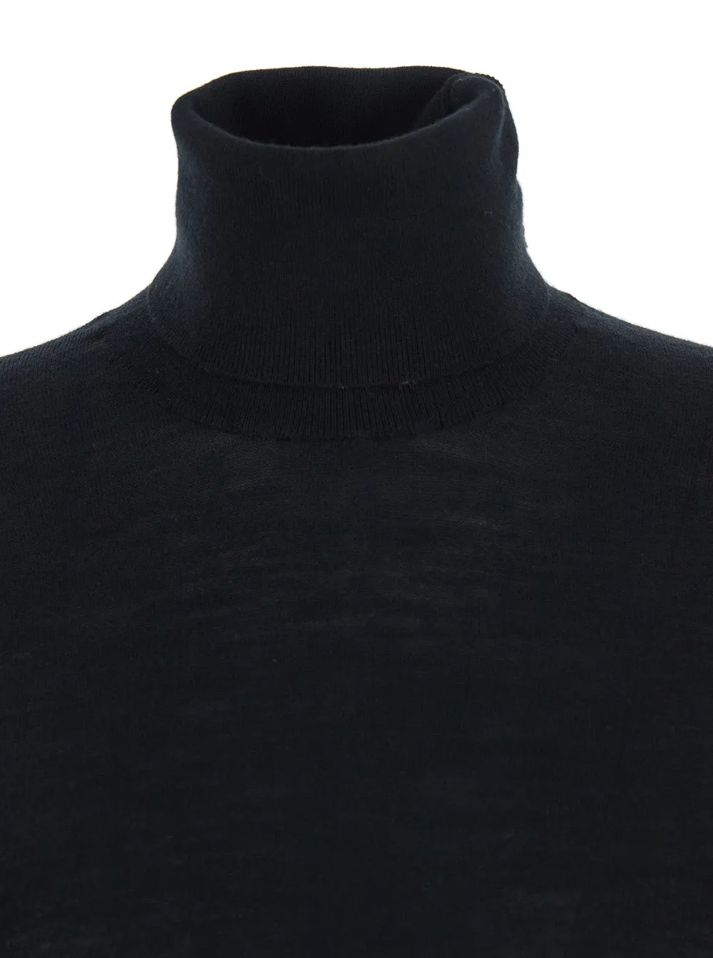Black Turtleneck Dress with Side Slits sold by Lord & Taylor product image thumbnail 3