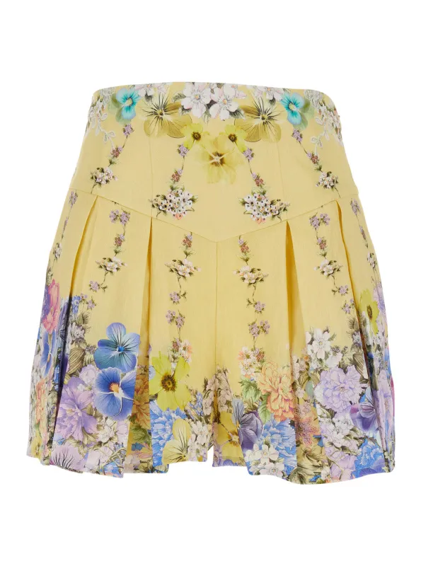 Shorts Multicolour Linen-Silk made by Camilla