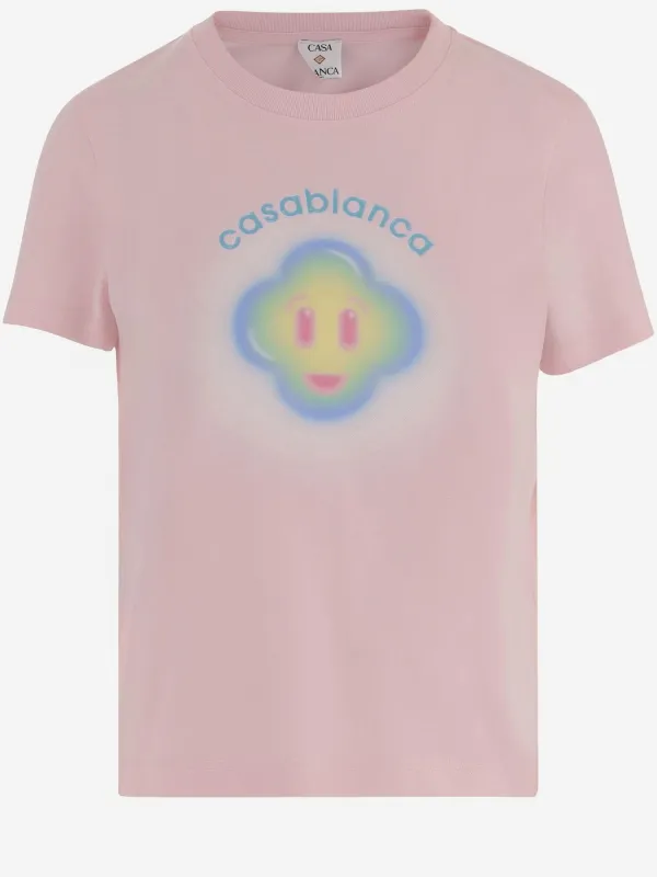 Cotton T-Shirt with Logo made by Casablanca