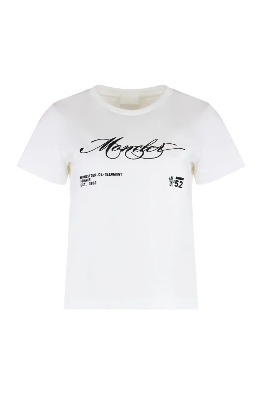 T-shirt Crew-neck White made by Moncler