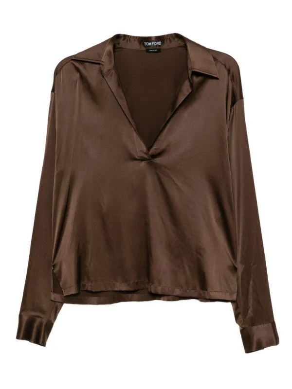 Top in Silk Brown made by Tom Ford