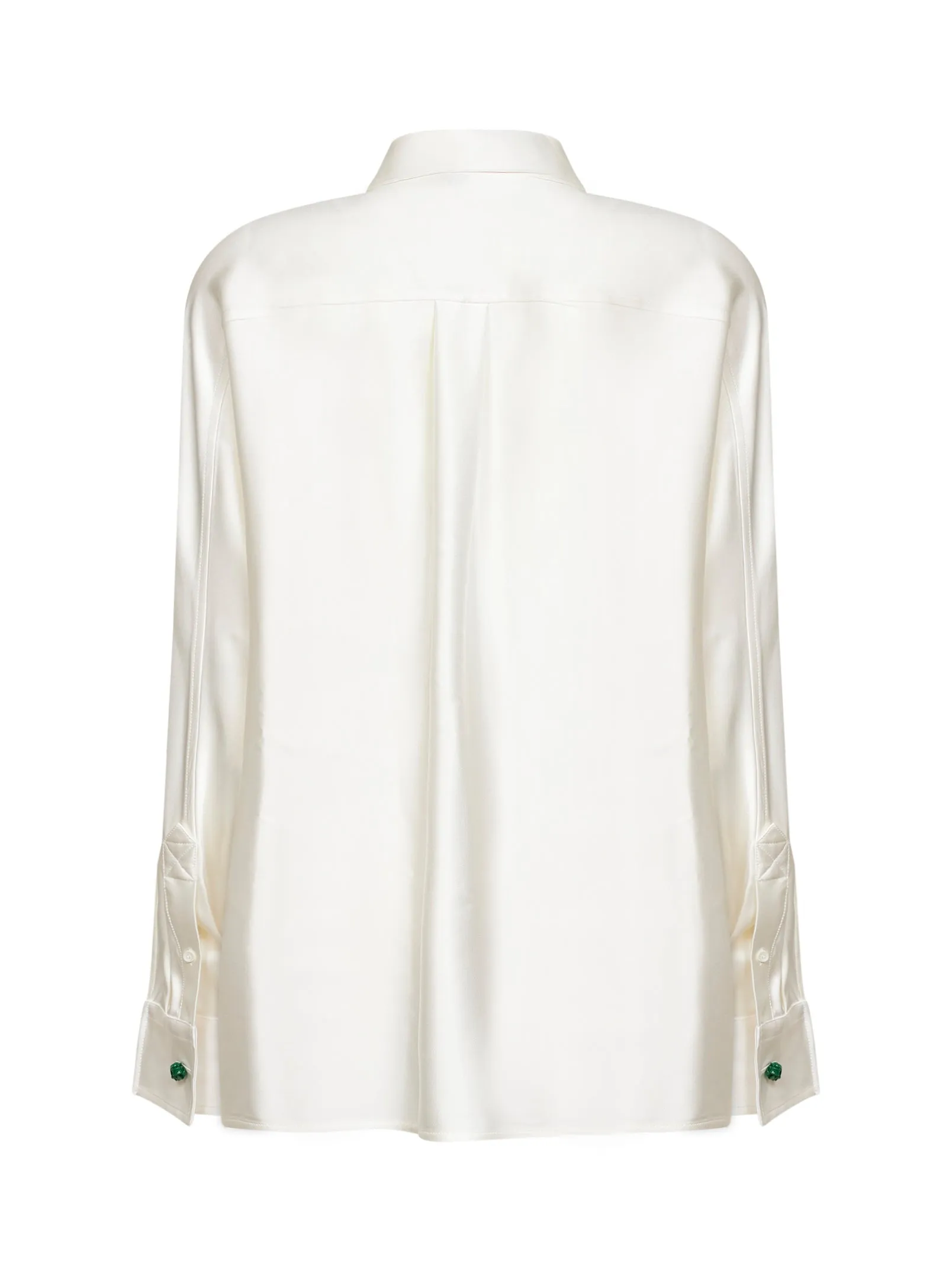 Shirt Oversized Silk Satin Ivory sold by Lord & Taylor product image thumbnail 2