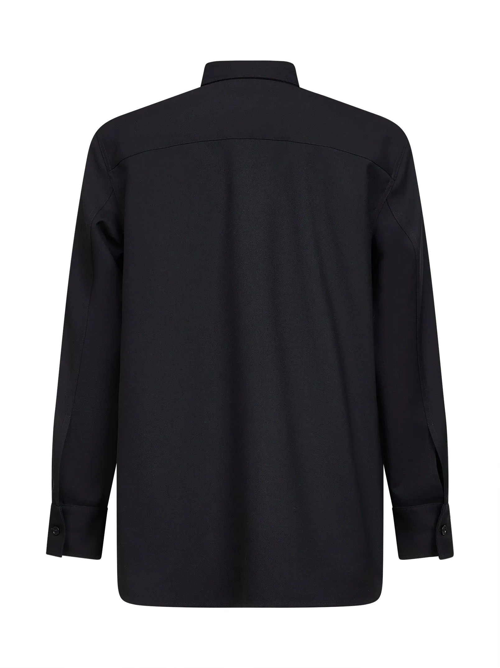 Blue Lightweight Wool Gabardine Shirt sold by Lord & Taylor product image thumbnail 2
