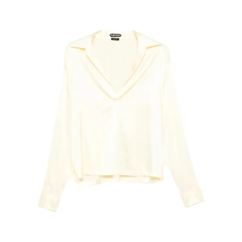 V-Neck Long Sleeve Top made by Tom Ford