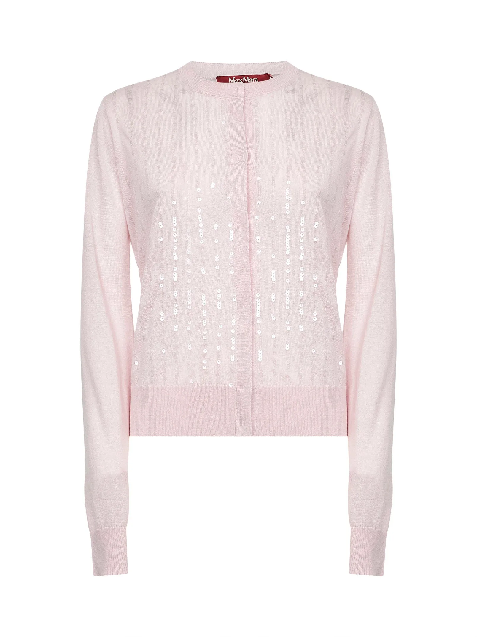 Pink Knit Cardigan with Sequins sold by Lord & Taylor