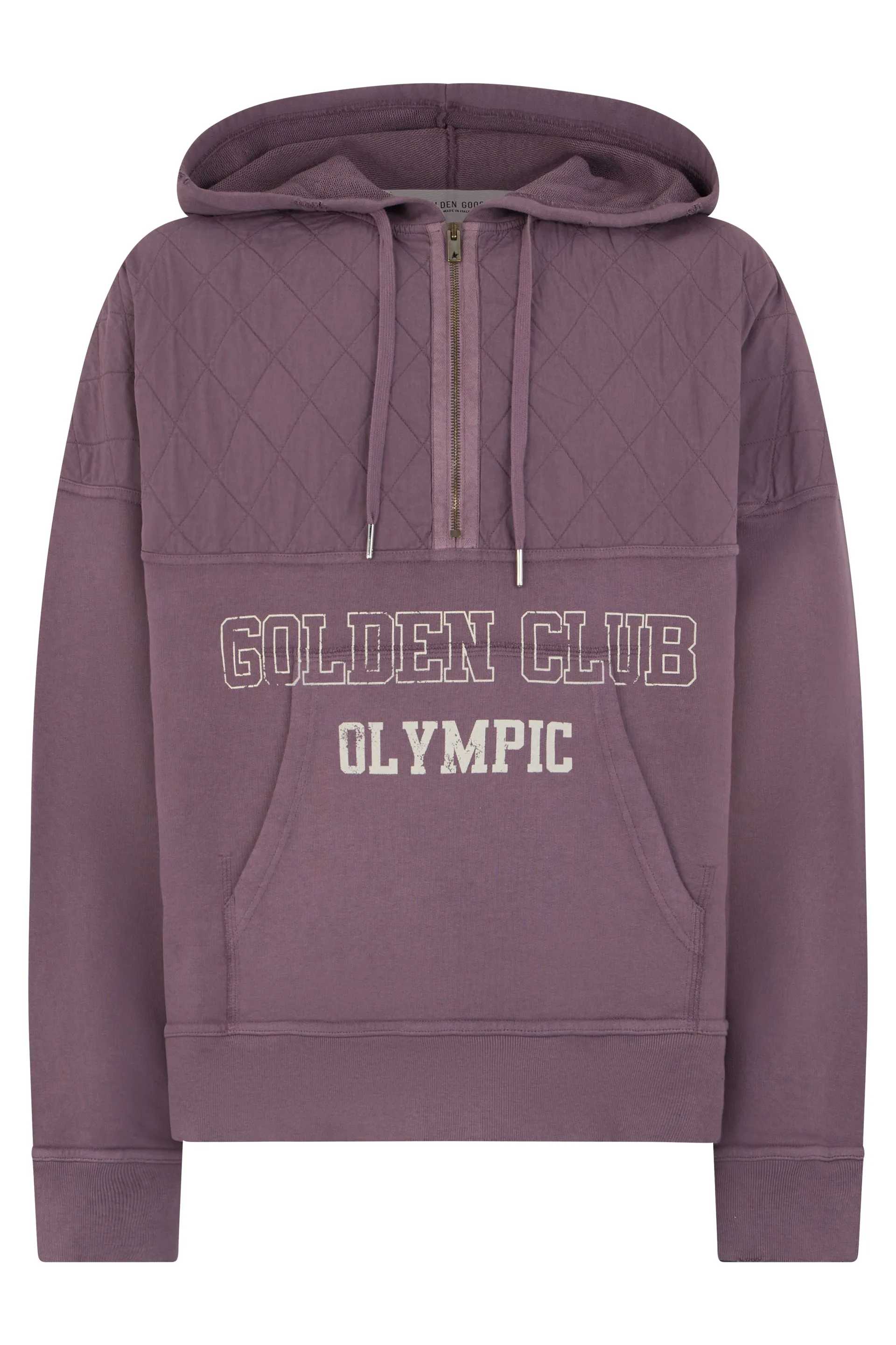 Hoodie with Half Zip in Mauve sold by Lord & Taylor