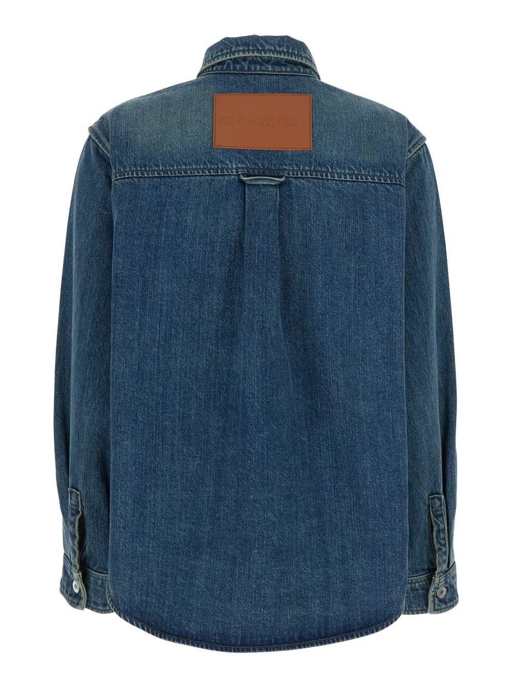 Blue Denim Shirt with Logo Patch sold by Lord & Taylor product image thumbnail 2