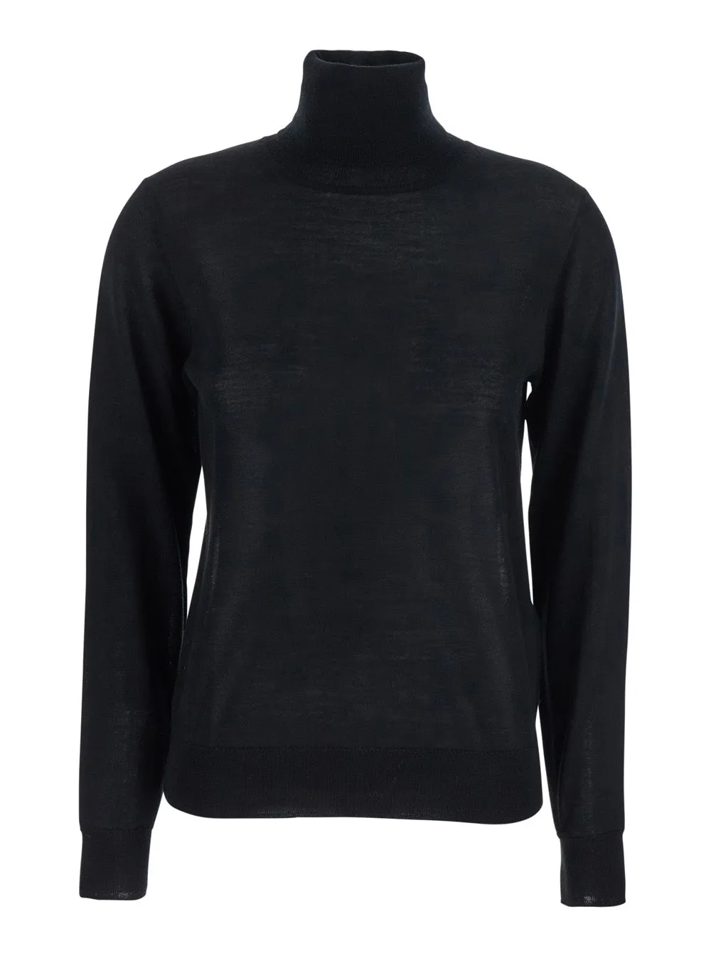 Black Turtleneck Sweater in Wool Blend sold by Lord & Taylor