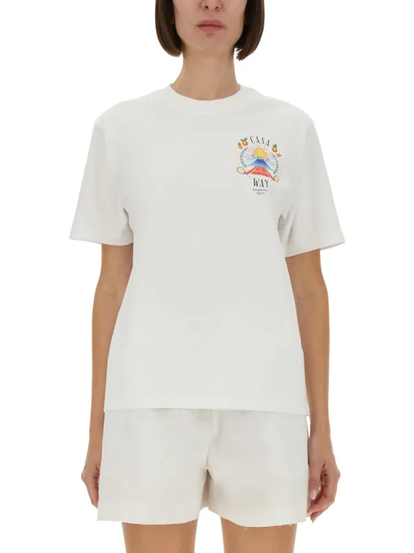 Regular Fit T-Shirt in Multicolour made by Casablanca