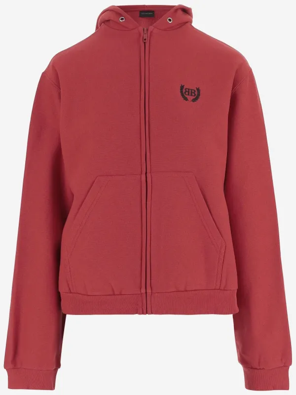 Cotton Sweatshirt with Logo made by Balenciaga