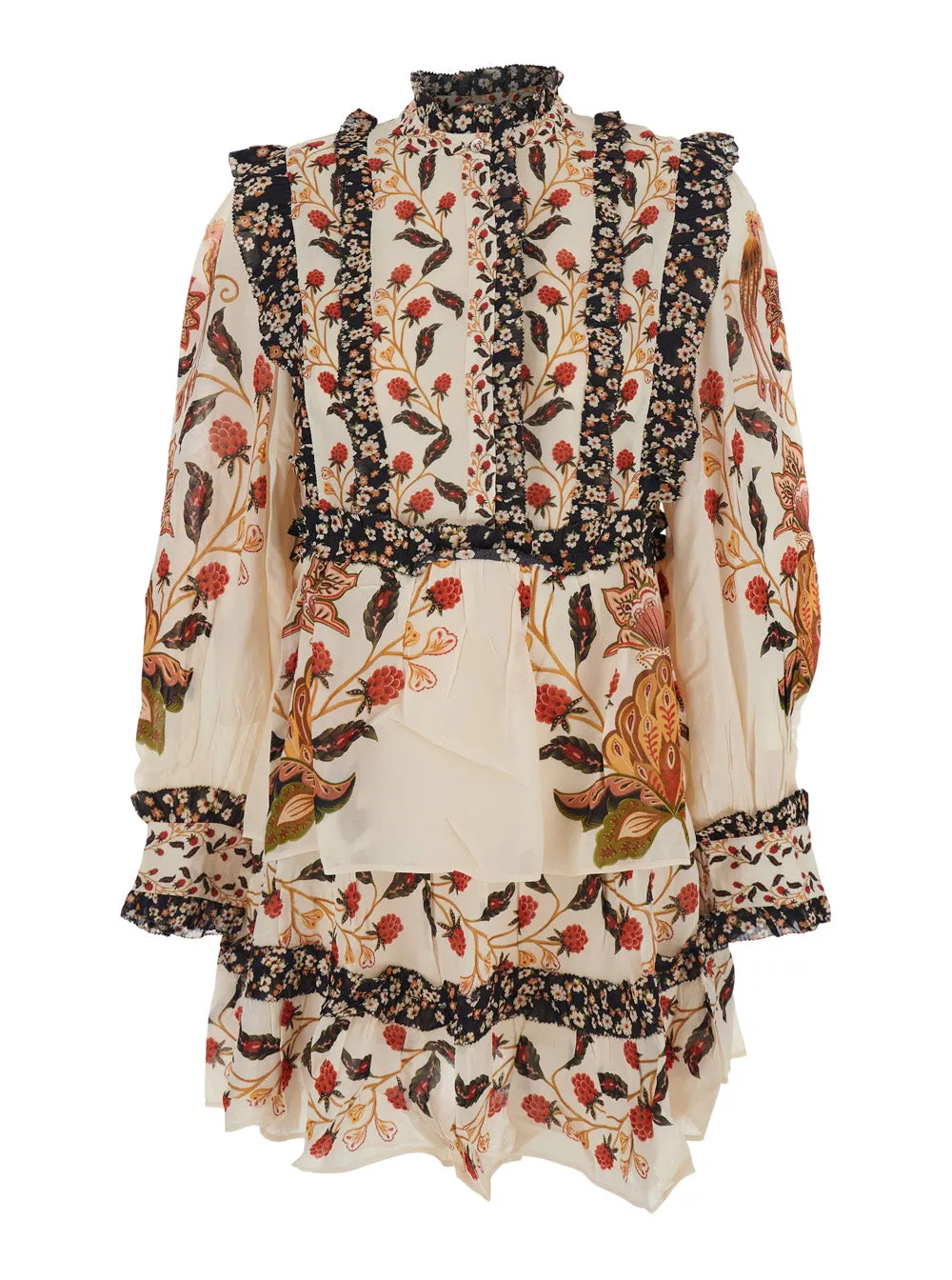 Multicolor Floral Print Ruched Dress sold by Lord & Taylor