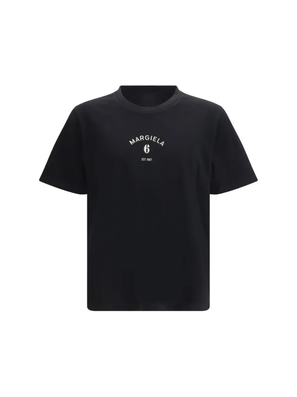 T-Shirt Logo Print Black made by Maison Margiela