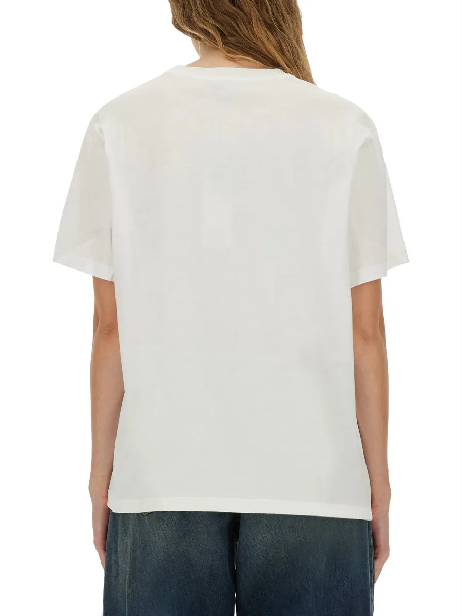 Cotton T-Shirt in White sold by Lord & Taylor product image thumbnail 2