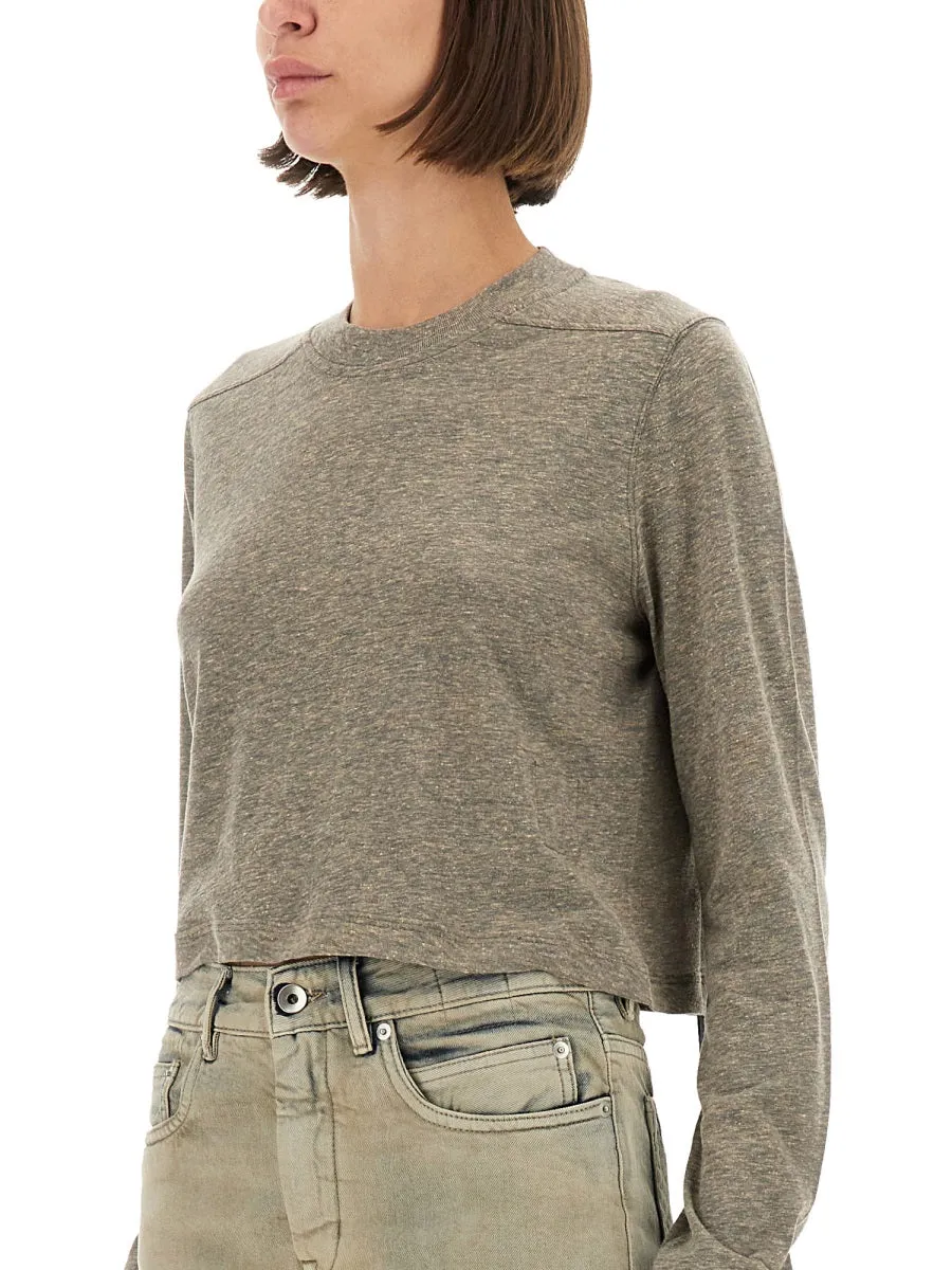 Cropped Grey T-Shirt sold by Lord & Taylor product image thumbnail 3