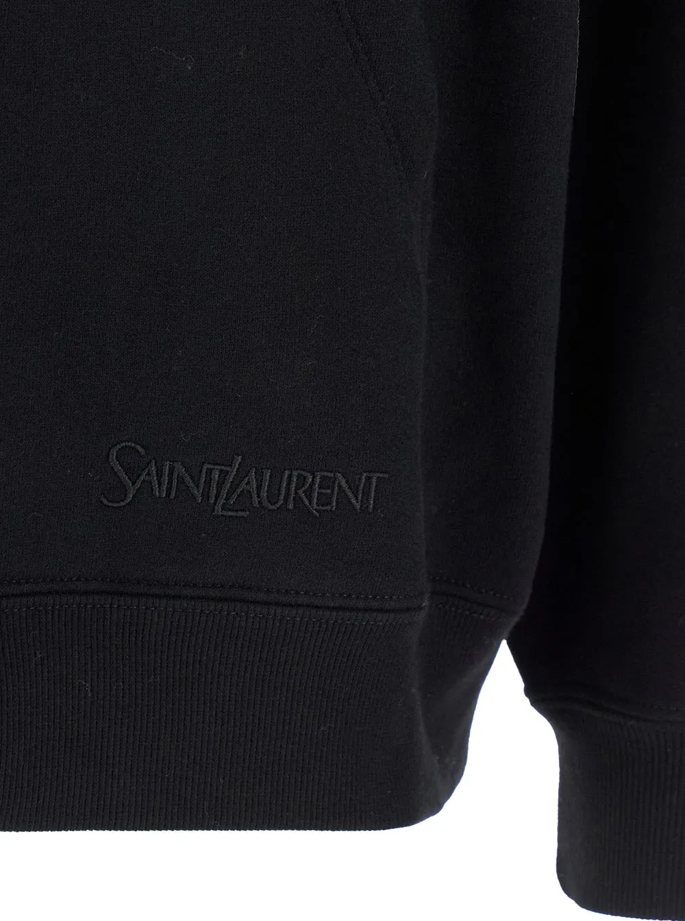 Black Hoodie with Logo Embroidery sold by Lord & Taylor product image thumbnail 3