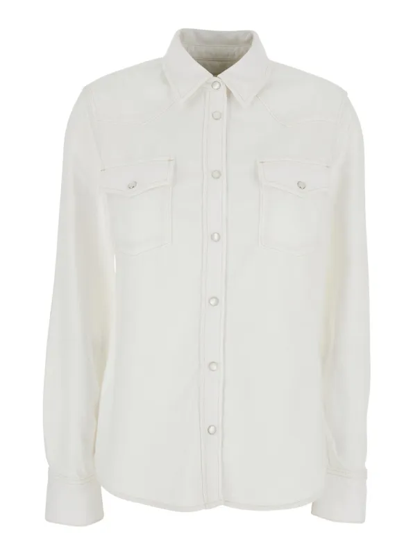 Shirt White Classic Collar made by Frame Denim