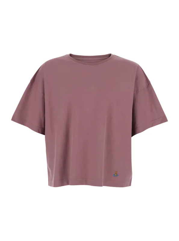 Crew Neck T-Shirt Pink made by Vivienne Westwood