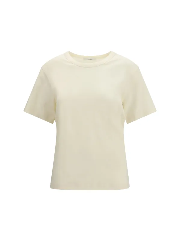 Cotton T-shirt Light Cream made by Lemaire